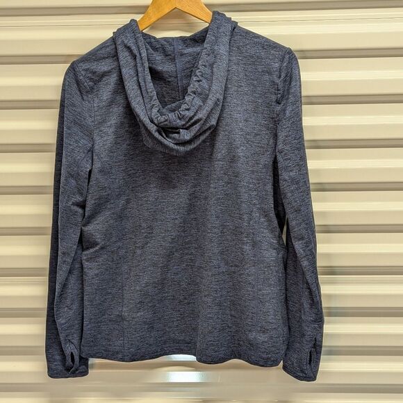 Vineyard Vines Performance Size Medium Pull Over Half Zip Heathered Blue Hoodie - Picture 6 of 8